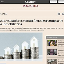 Empresas extranjeras toman fuerza en compra de activos inmobiliarios